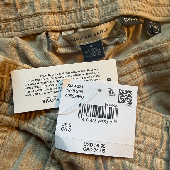 American Eagle Outfitters Tan Women's Cargo Shorts - Picture 4 of 4